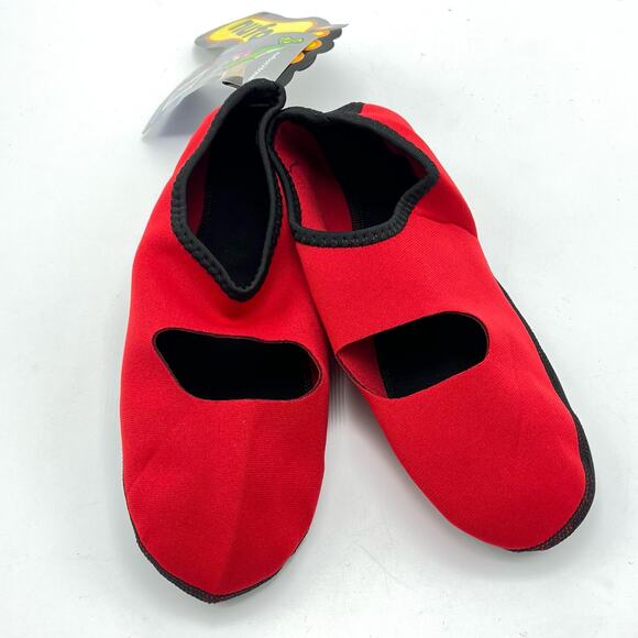 Kids Nufoot Neoprene Slipper Large Age 7-11 Non Slip Mary Jane Ballet Sock - Picture 8 of 8